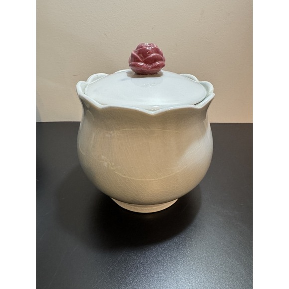 Mid-Century Cookie Jar California Pottery USA  Biscuit Barrel or Canister Set - Picture 10 of 14